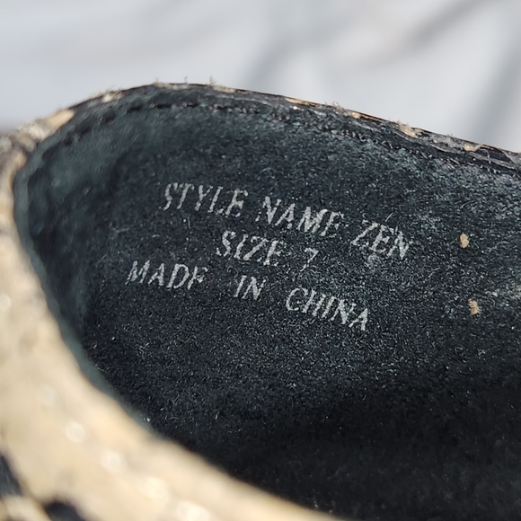 PENNY LOVES KENNY SNAKE SKIN LEATHER LACE UP HEELS ZEN PEP TOE BOOTIE SIZE 7 - Picture 11 of 12